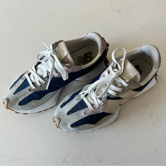 New Balance 327 Rare Color combination Blue Purple Gray Sneakers Size: 6 - Picture 5 of 8